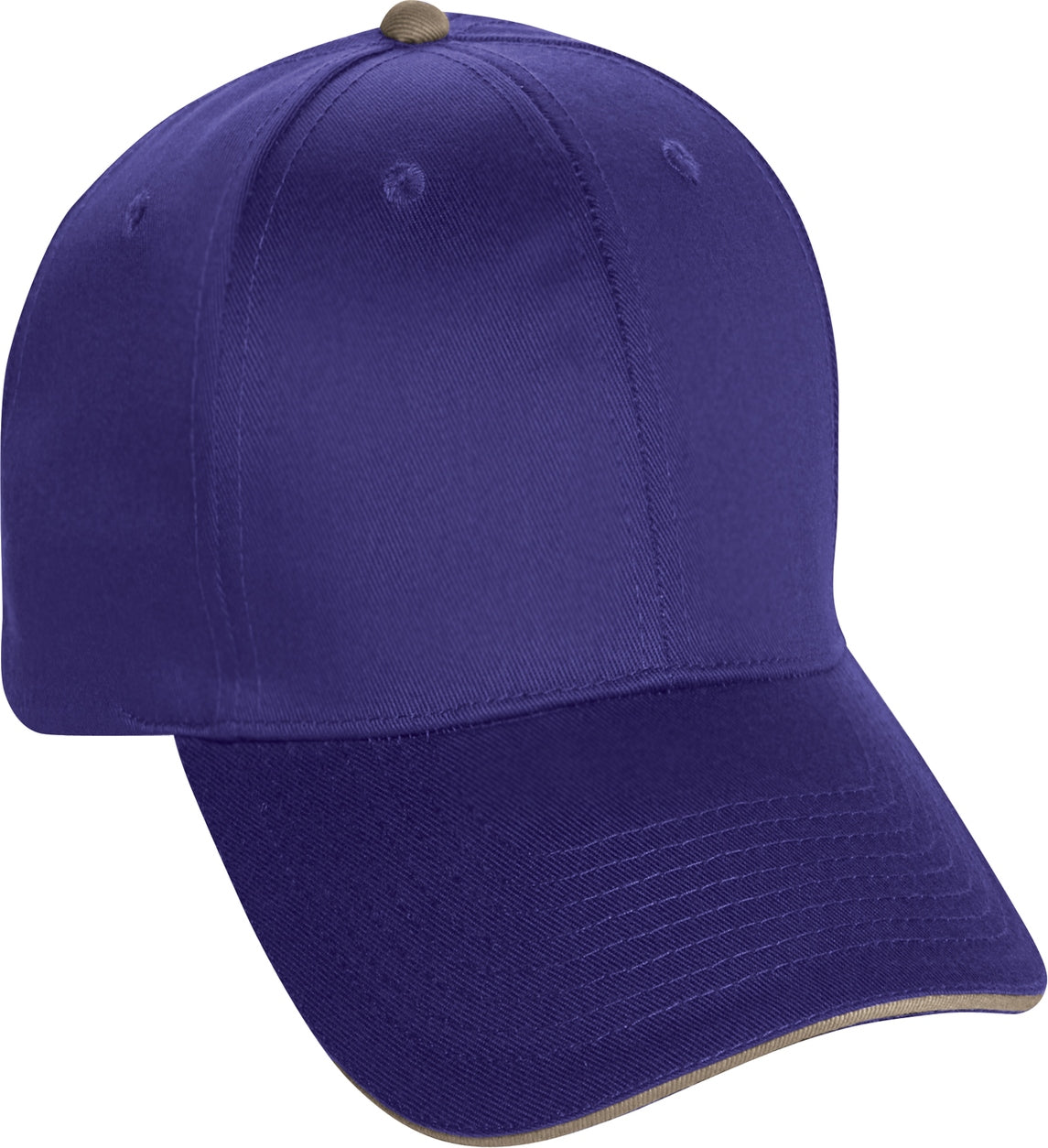 Cobra Cap Eco-6 6 Panel Recycled Pet Eco Friendly - Purple Khaki