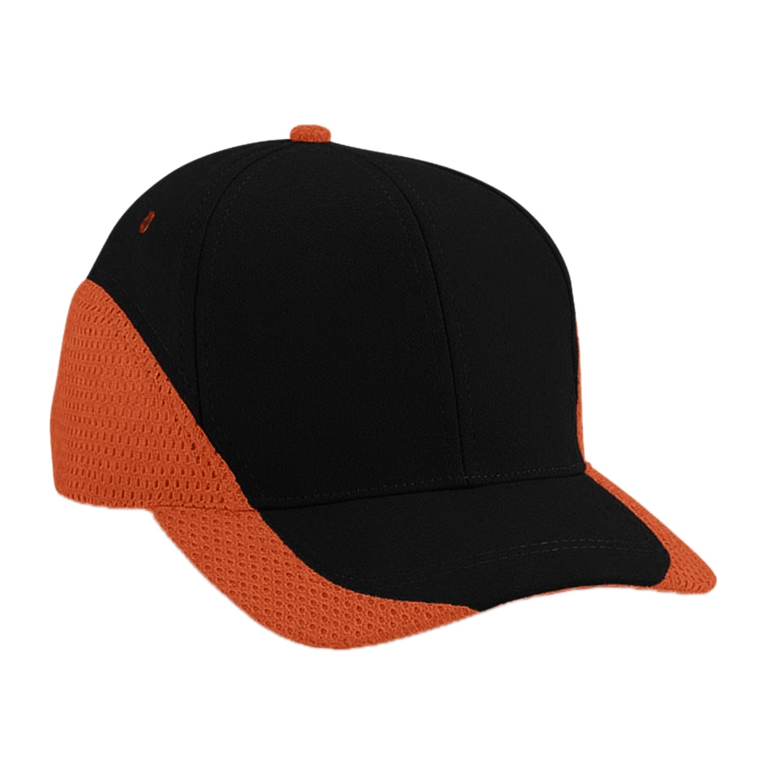 Cobra Cap Egm 6 Panel Structured Edged Mesh - Black Orange