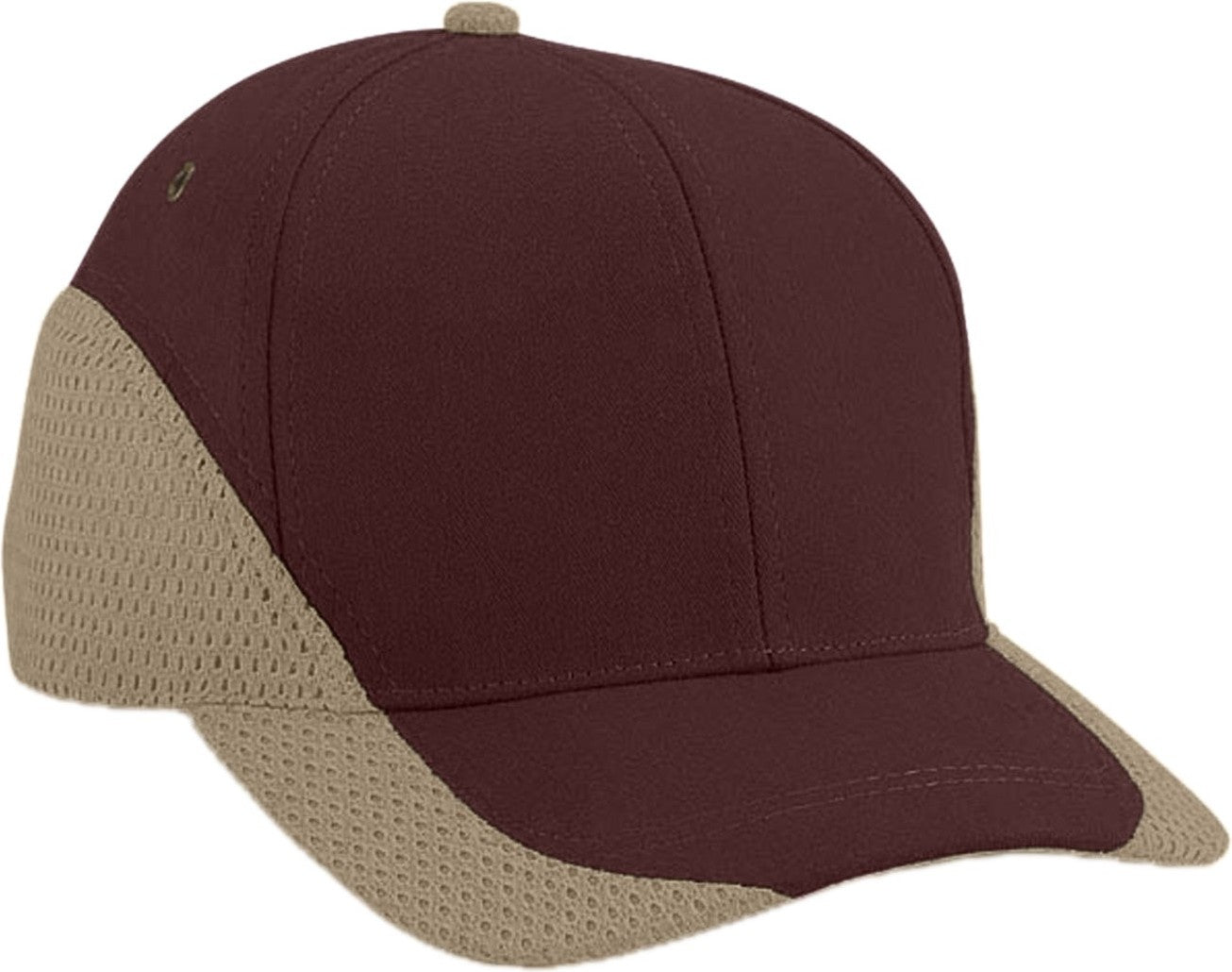 Cobra Cap Egm 6 Panel Structured Edged Mesh - Brown Khaki