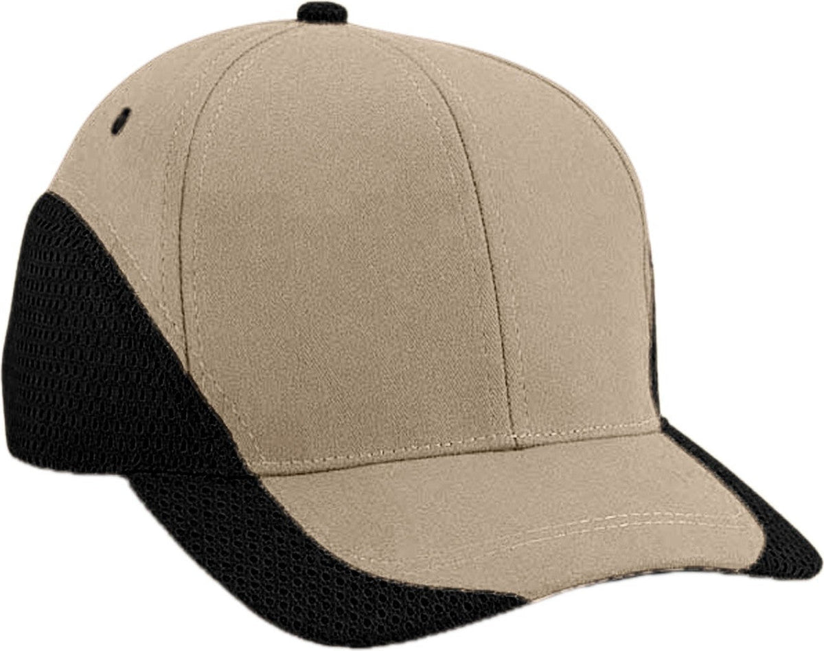 Cobra Cap Egm 6 Panel Structured Edged Mesh - Khaki Black