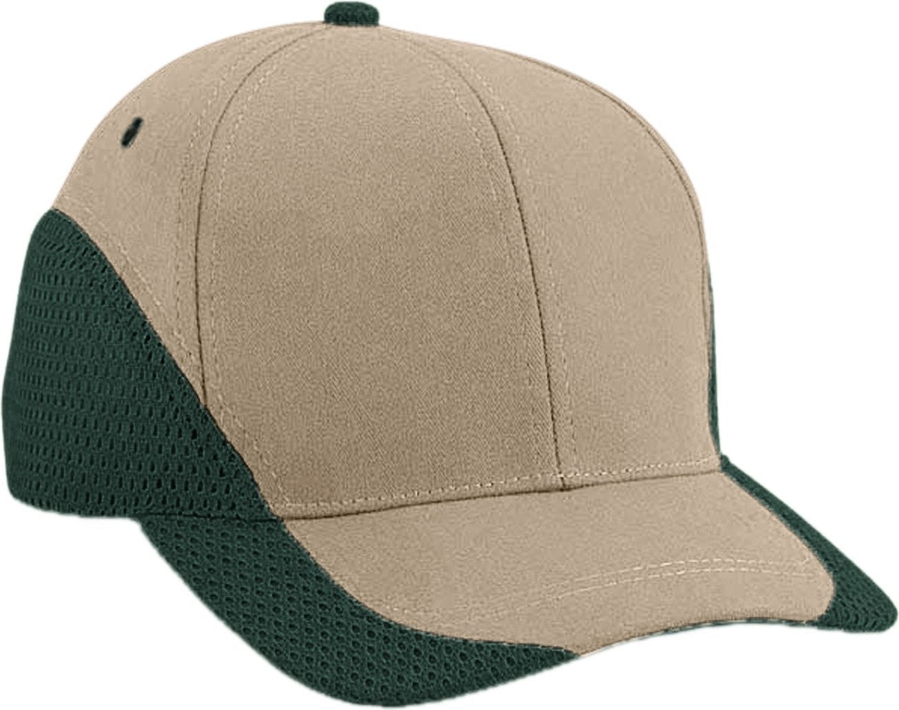 Cobra Cap Egm 6 Panel Structured Edged Mesh - Khaki Dark Green