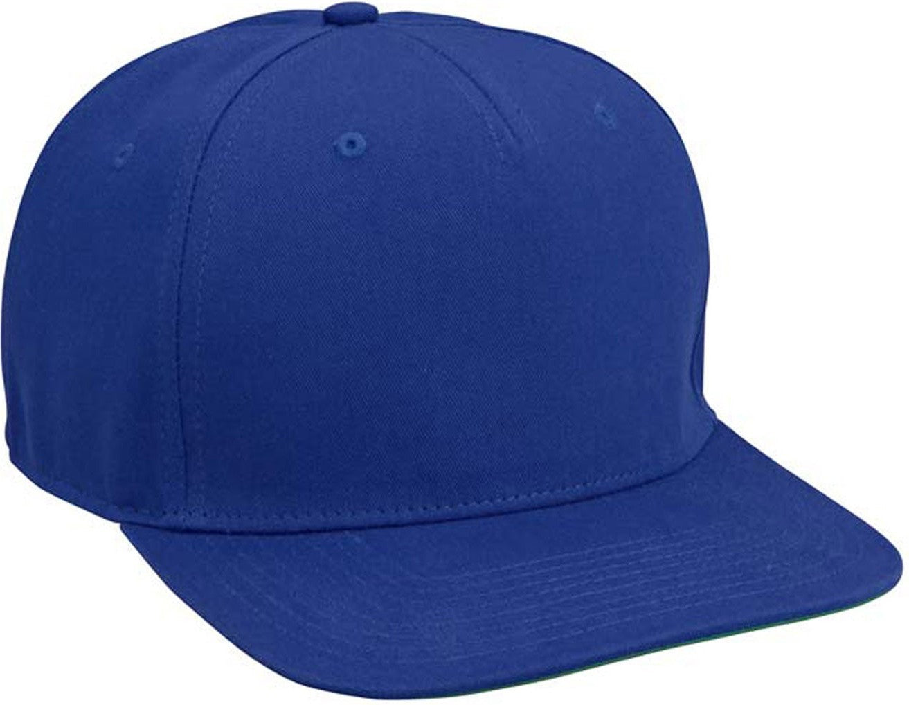 Cobra Cap Fb-5 5 Panel Cotton Twill Flat Bill - Royal