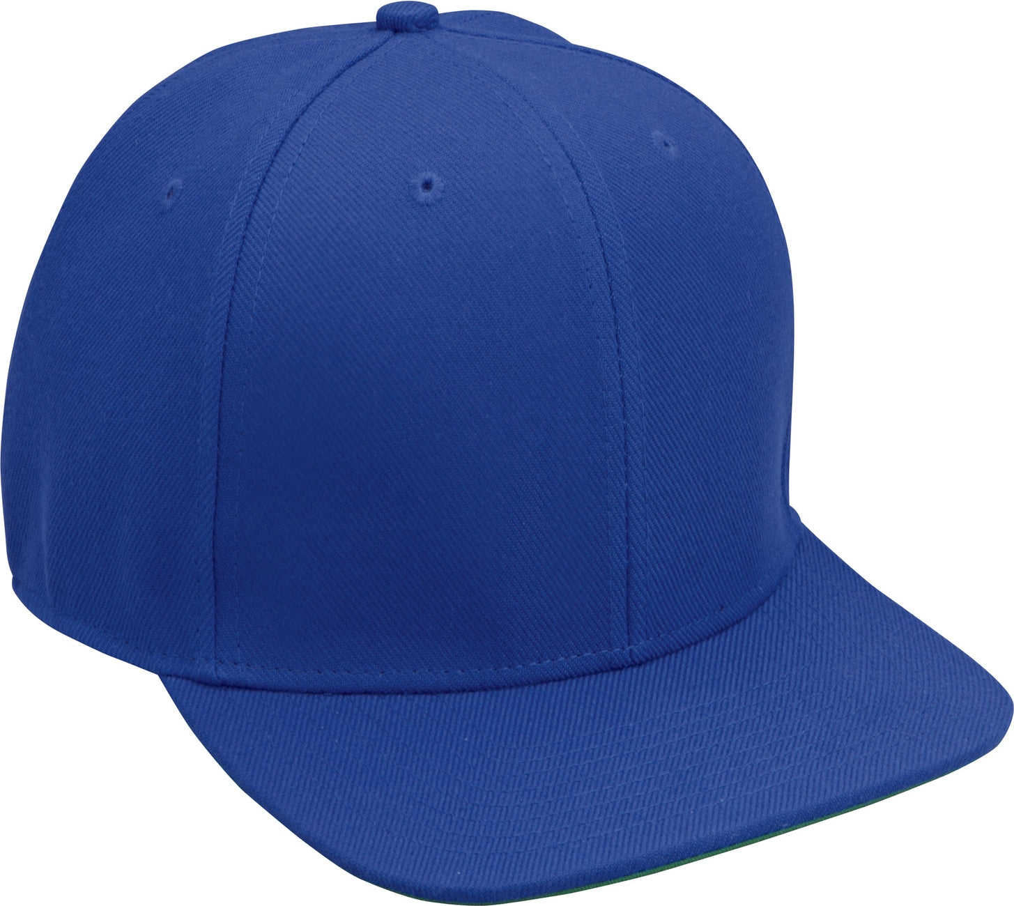 Cobra Cap Fb-6 6 Panel Wool Blend Flat Bill - Royal