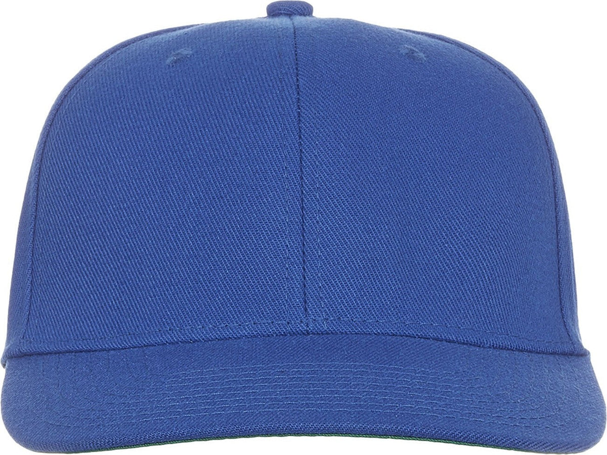Cobra Cap Fb-6 6 Panel Wool Blend Flat Bill - Royal