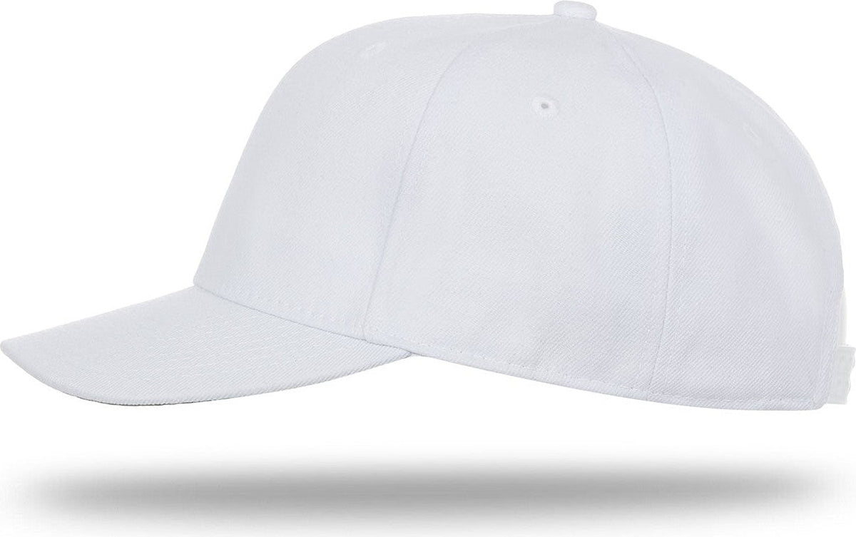 Cobra Cap Fb-6 6 Panel Wool Blend Flat Bill - White