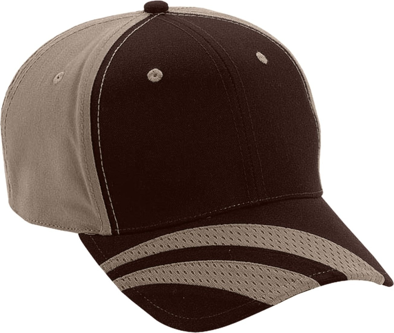 Cobra Cap Flane 6 Panel Brushed Cotton Fastlane - Brown Khaki