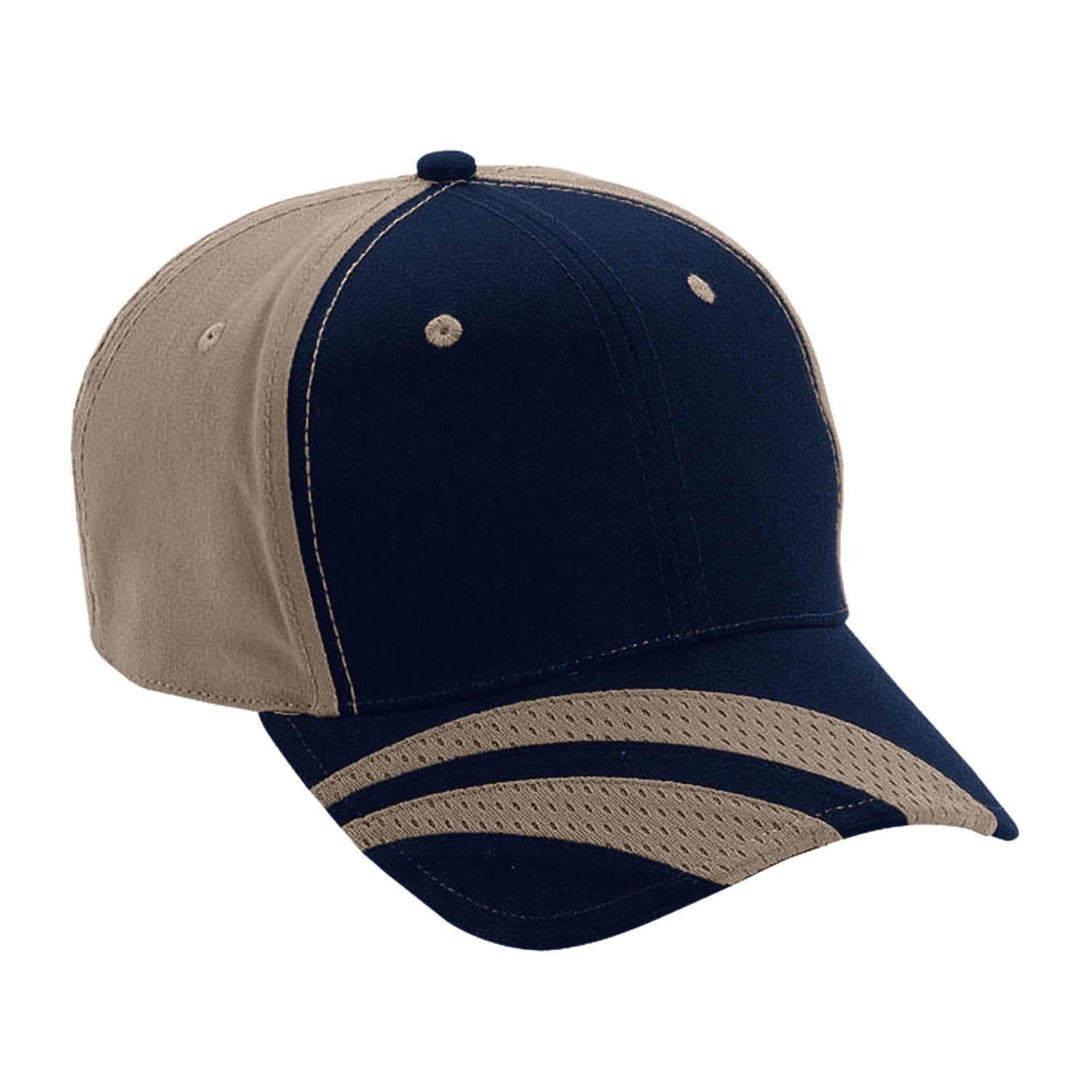 Cobra Cap Flane 6 Panel Brushed Cotton Fastlane - Navy Khaki
