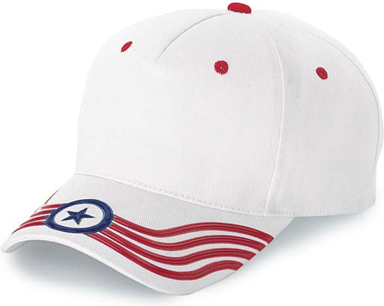 Cobra Cap Fsn-5 5 Panel Fusion 3d Pattern - Banner White