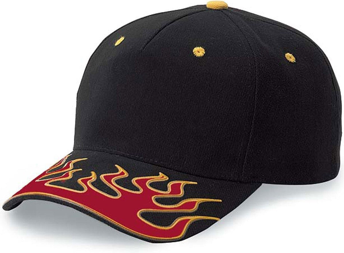 Cobra Cap Fsn-5 5 Panel Fusion 3d Pattern - Fire Black