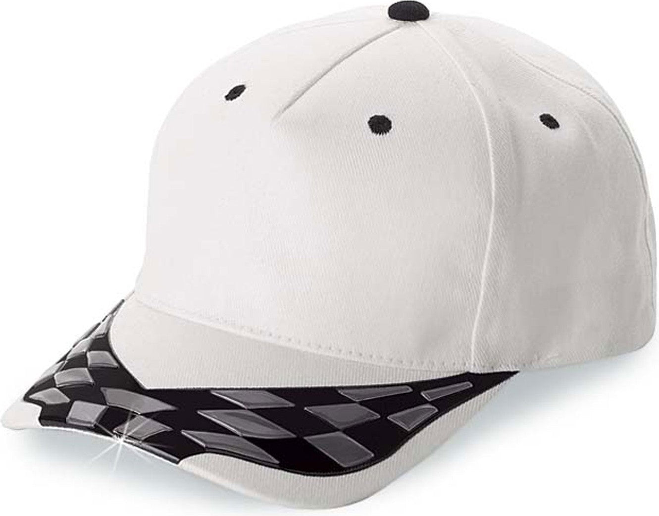 Cobra Cap Fsn-5 5 Panel Fusion 3d Pattern - Wing White