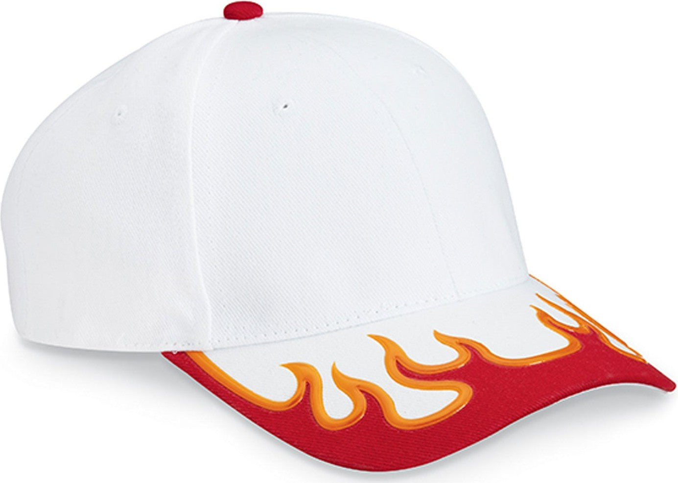 Cobra Cap Fsn-6 6 Panel Fusion 3d Pattern - Flame