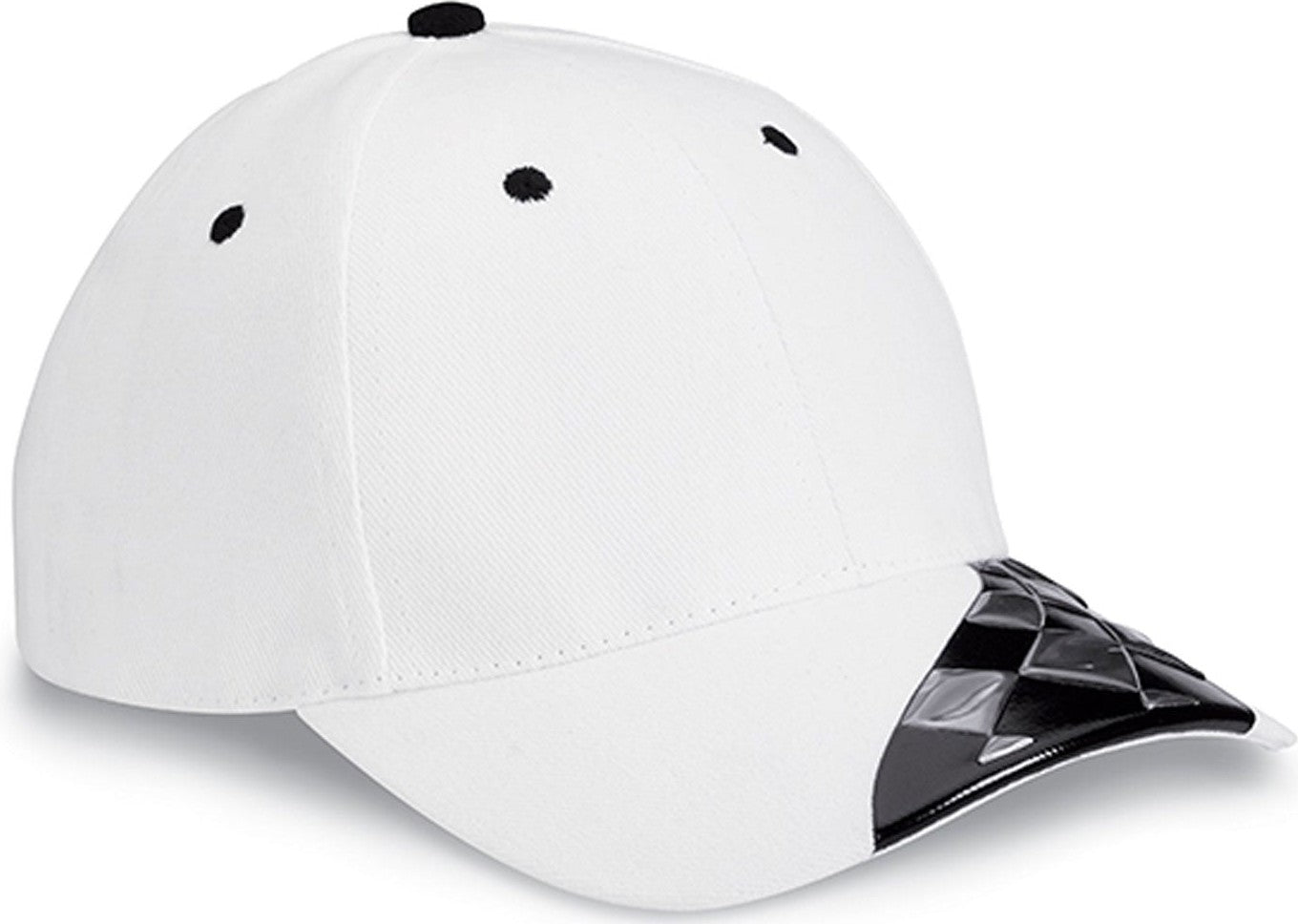Cobra Cap Fsn-6 6 Panel Fusion 3d Pattern - Track White
