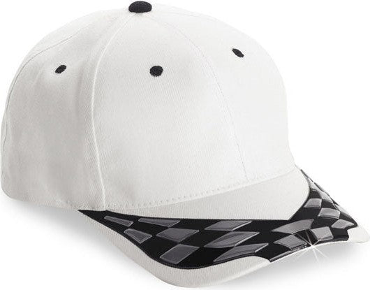 Cobra Cap Fsn-6 6 Panel Fusion 3d Pattern - Wing White