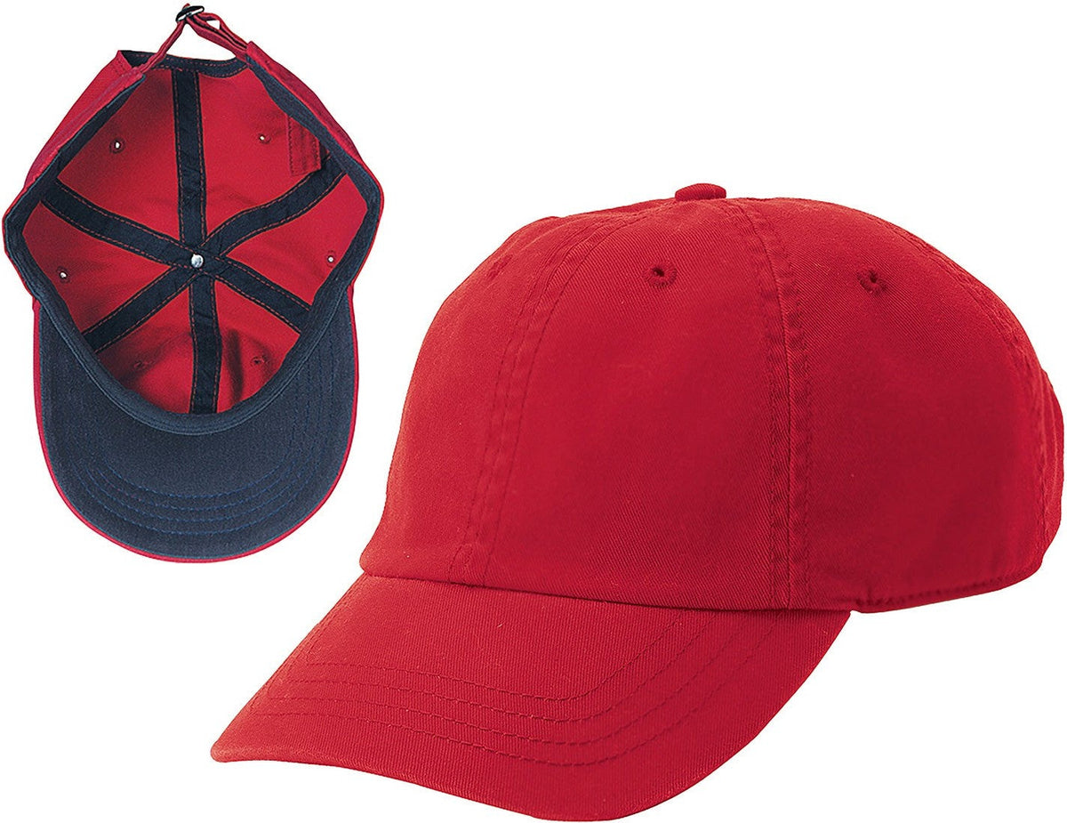 Cobra Cap Gap-r Gap Style Chino Washed Relaxed - Bright Red Navy