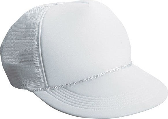 Cobra Cap Giant Sized Foam/mesh Elastic - White