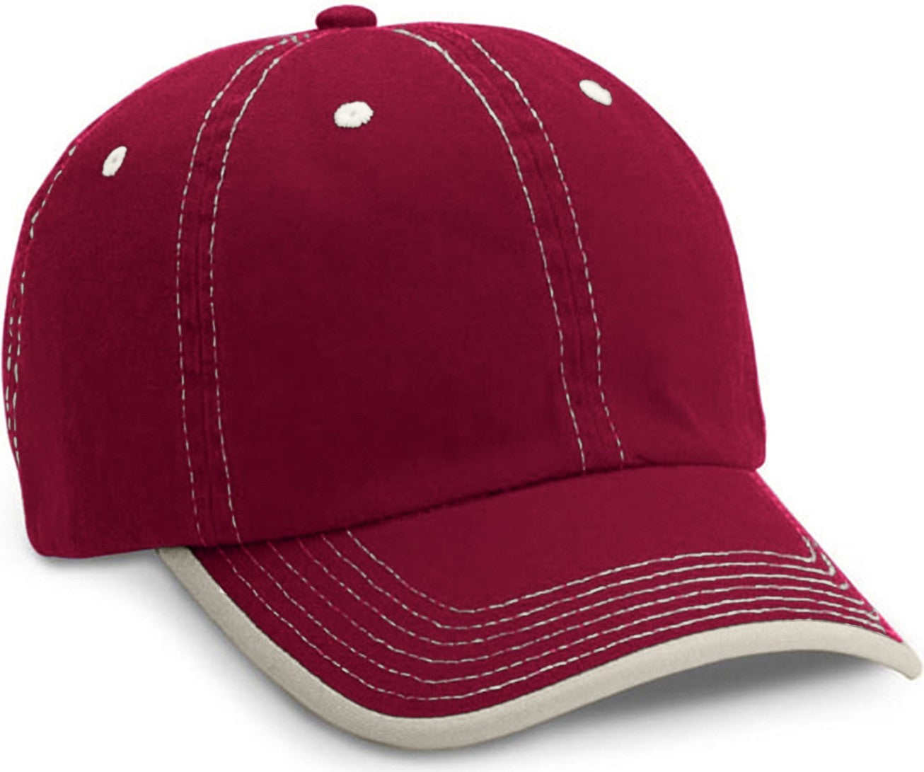 Cobra Cap Gp-u Gap Rollup Visor Contrasting - Dark Red Stone