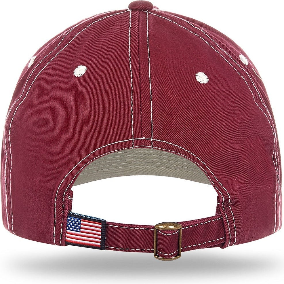 Cobra Cap Gp-u Gap Rollup Visor Contrasting - Maroon Stone
