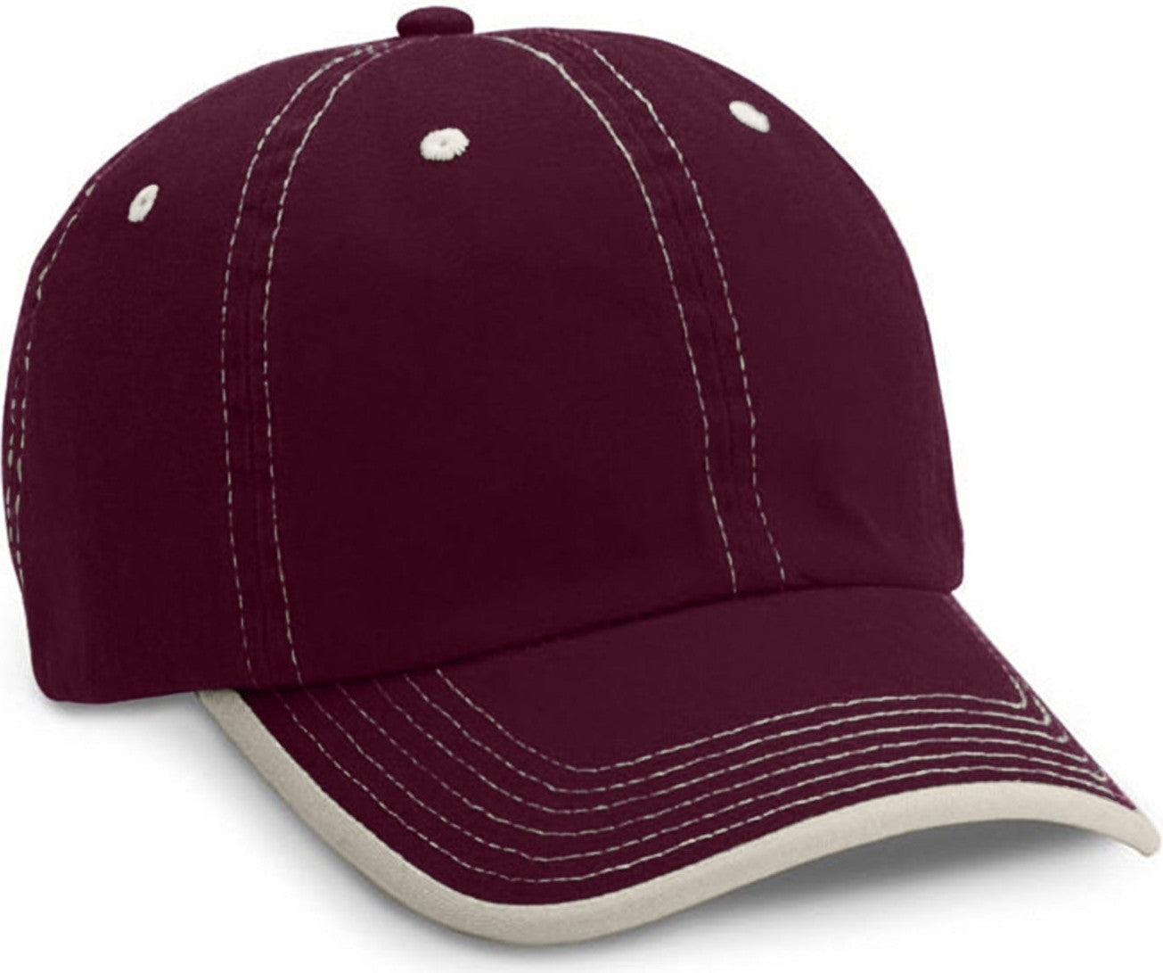 Cobra Cap Gp-u Gap Rollup Visor Contrasting - Maroon Stone