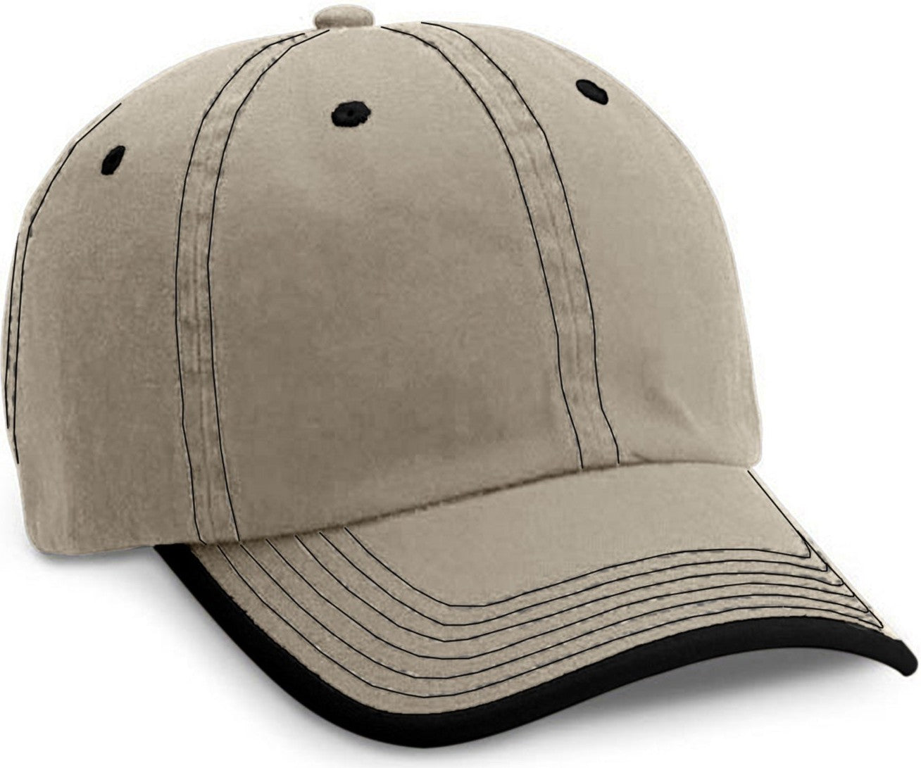Cobra Cap Gp-u Gap Rollup Visor Contrasting - Stone Black