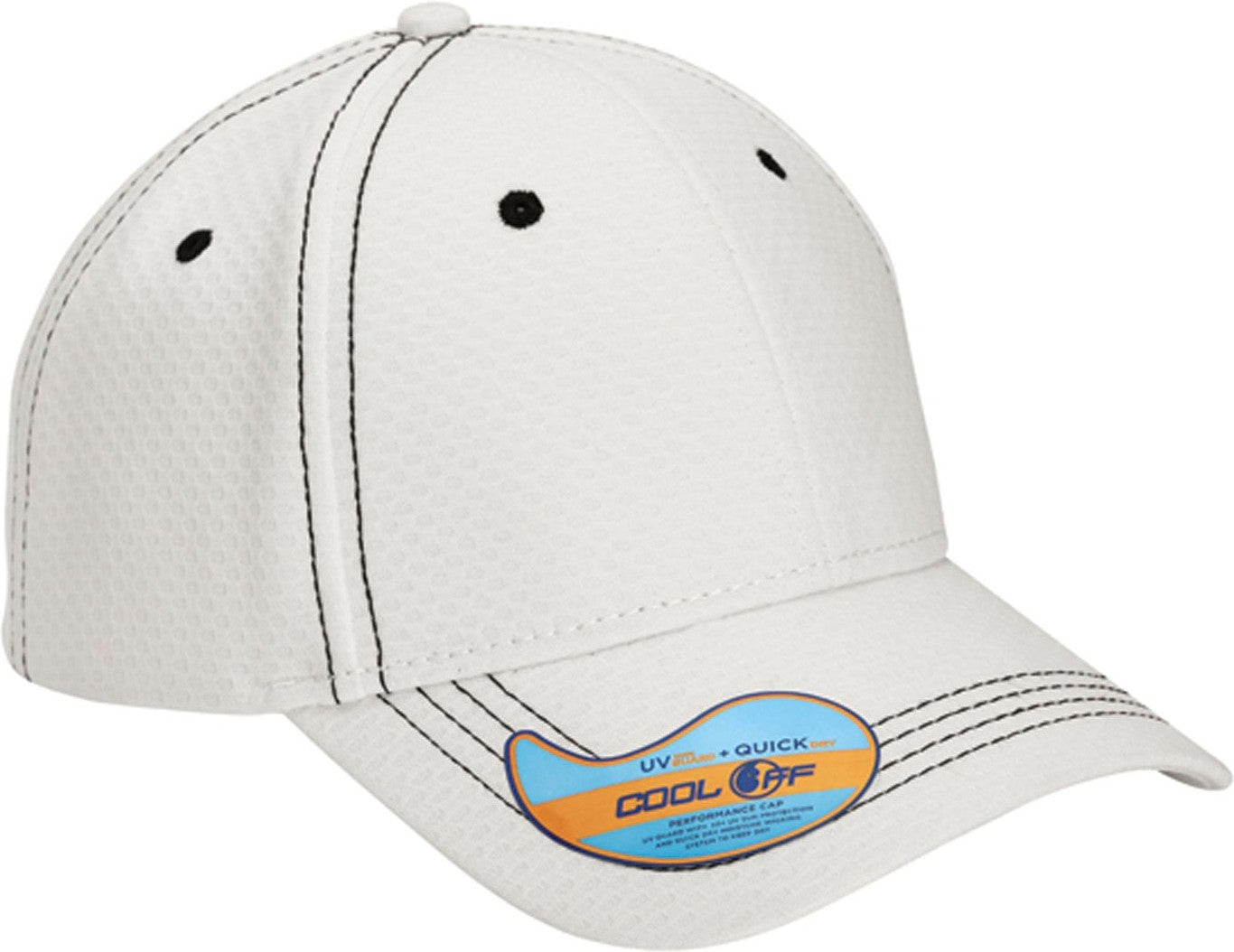 Cobra Cap Hbm 6 Panel Hexagon Cool off - White