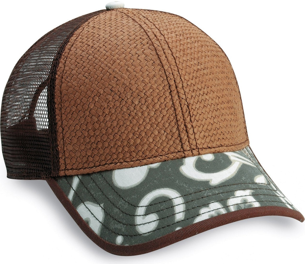 Cobra Cap Hdp-p Hidensity Pattern Print Paper Straw - Toffee Orchid