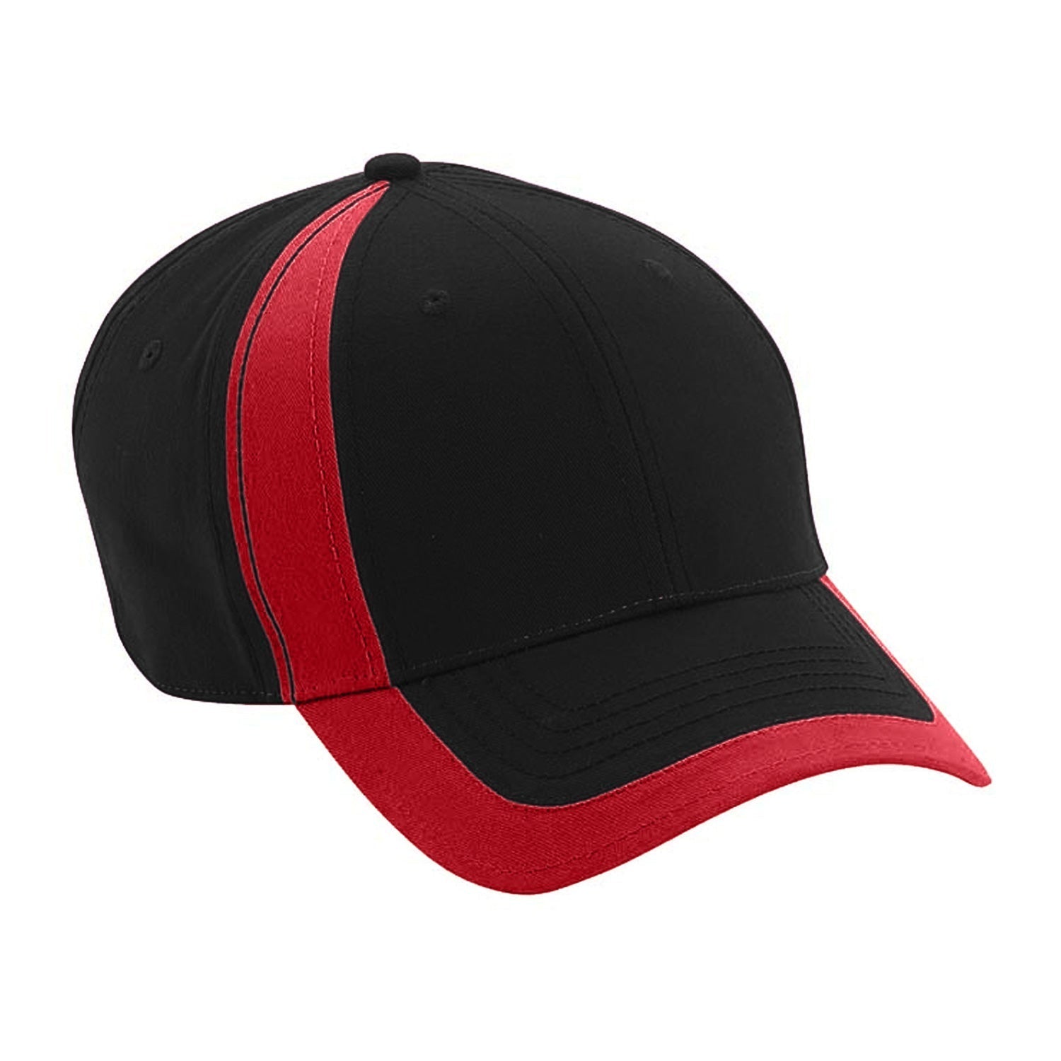 Cobra Cap Hook Brushed Cotton - Black Red