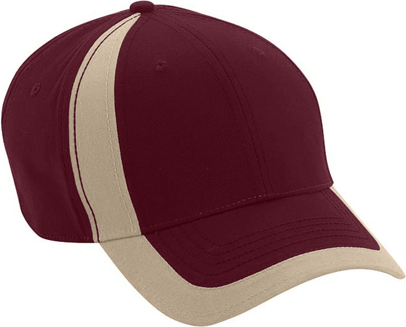 Cobra Cap Hook Brushed Cotton - Maroon Khaki