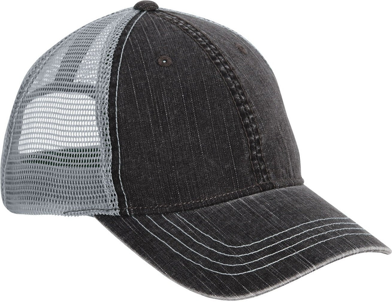 Cobra Cap Htm-v 6 Panel Herringbone Soft Crown - Charcoal Gray