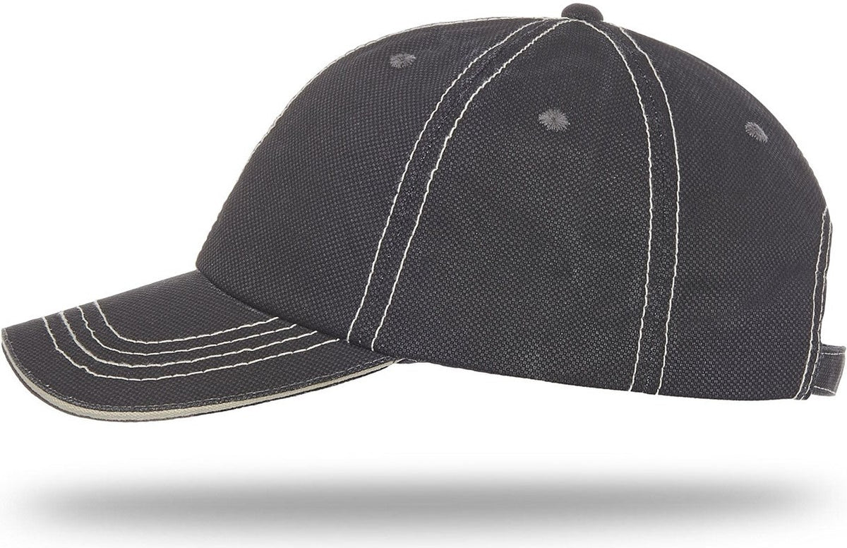 Cobra Cap Jcs Washed Jacquard Sandwich - Black Stone