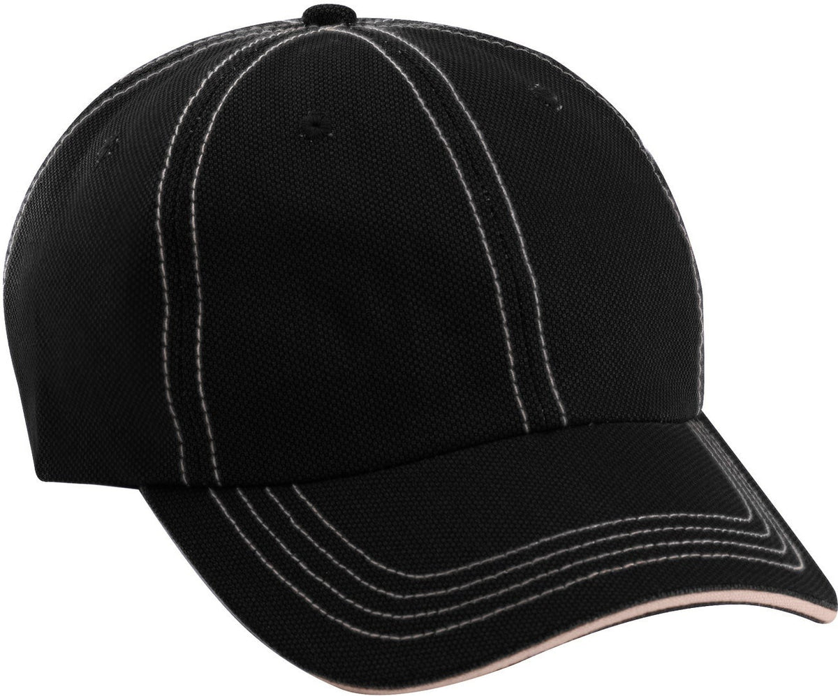 Cobra Cap Jcs Washed Jacquard Sandwich - Black Stone