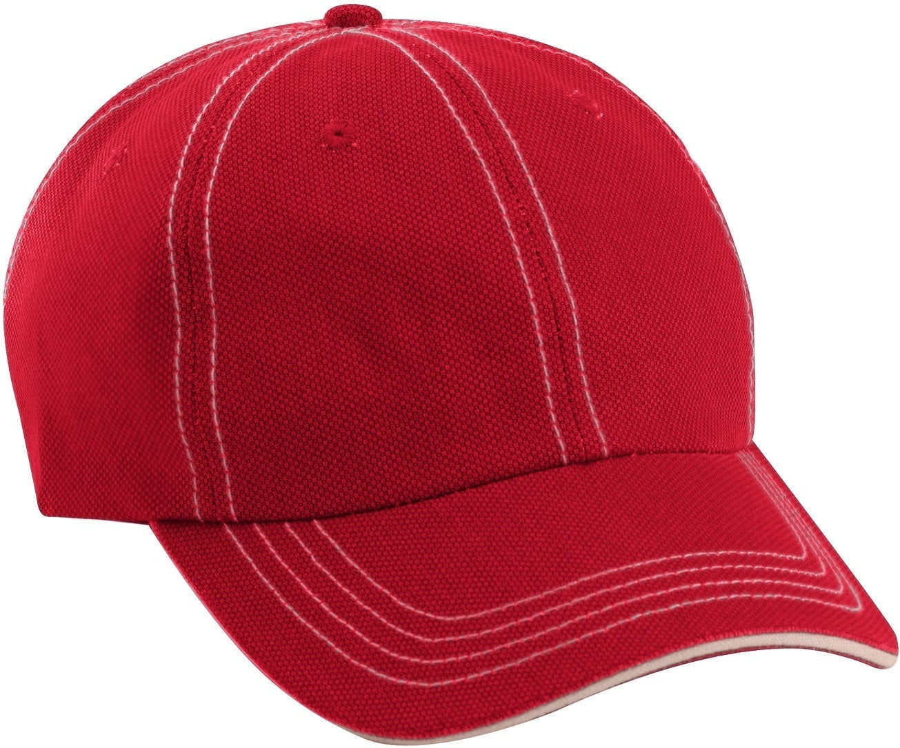 Cobra Cap Jcs Washed Jacquard Sandwich - Brightred Stone