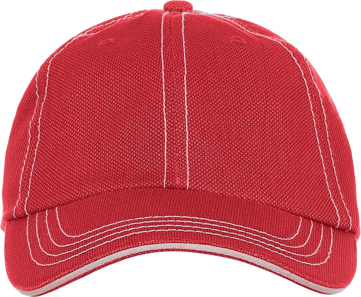 Cobra Cap Jcs Washed Jacquard Sandwich - Brightred Stone