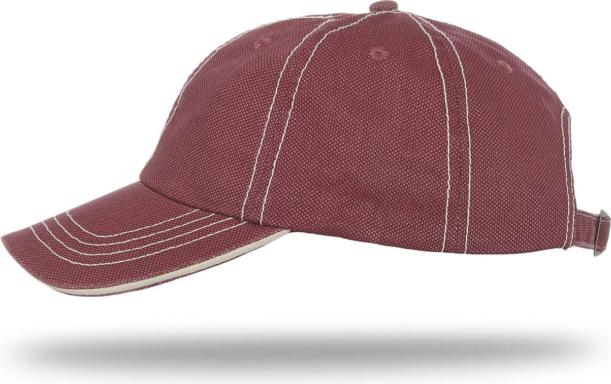 Cobra Cap Jcs Washed Jacquard Sandwich - Maroon Stone