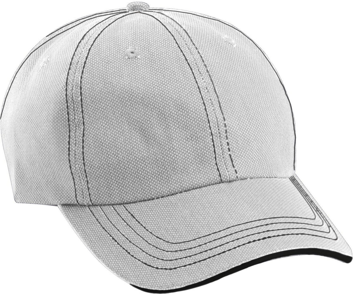 Cobra Cap Jcs Washed Jacquard Sandwich - White Black