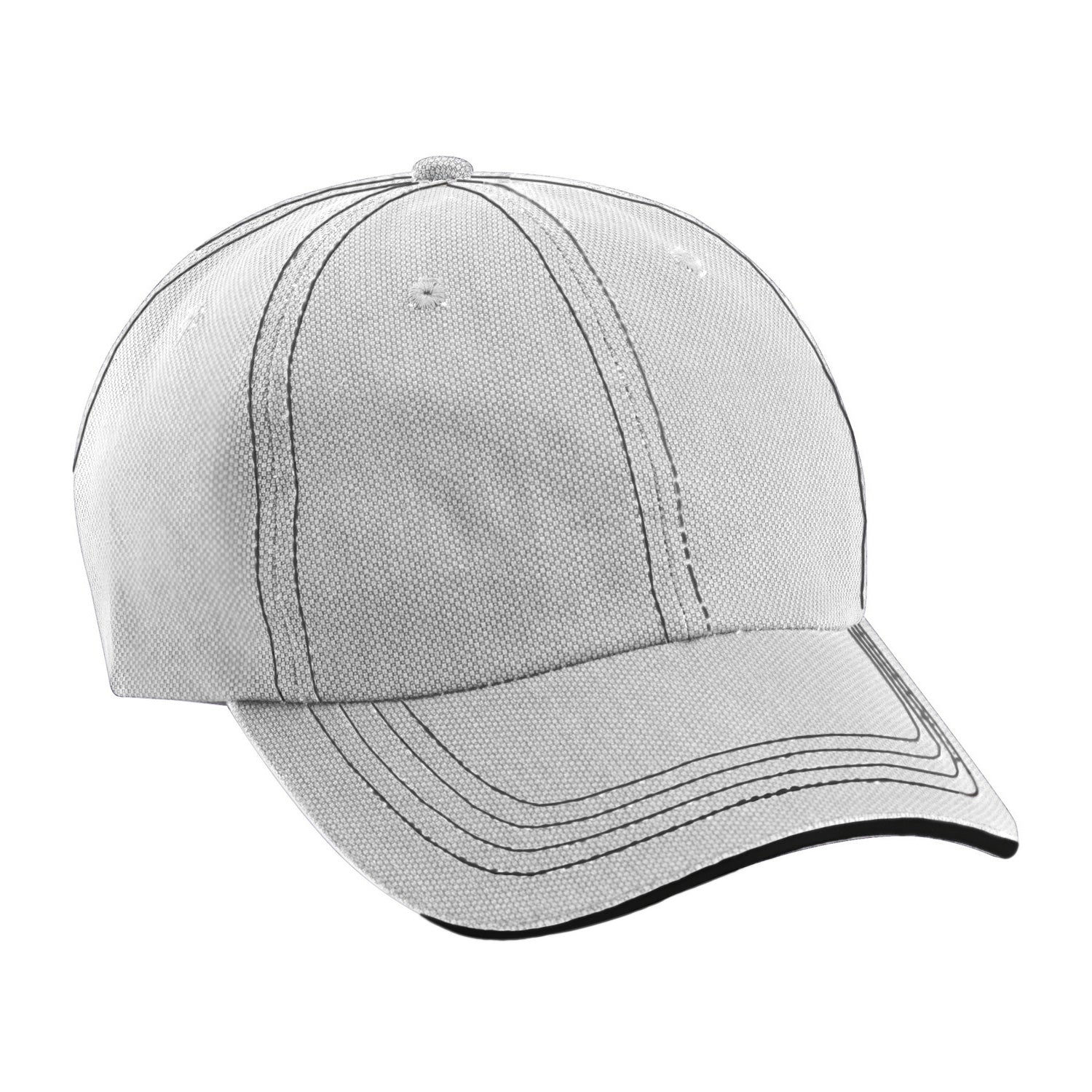 Cobra Cap Jcs Washed Jacquard Sandwich - White Black