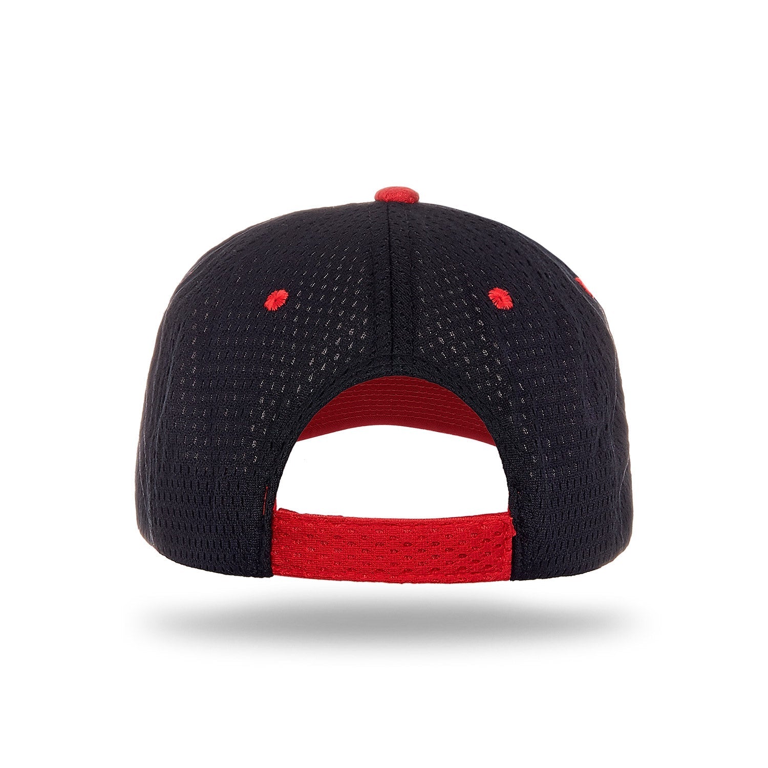 Cobra Cap Pam-2 6 Panel Pro Athletic Mesh 2tone - Black Red