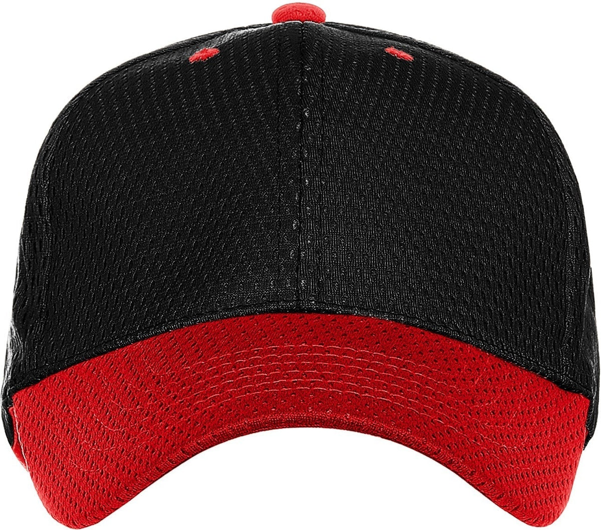 Cobra Cap Pam-2 6 Panel Pro Athletic Mesh 2tone - Black Red