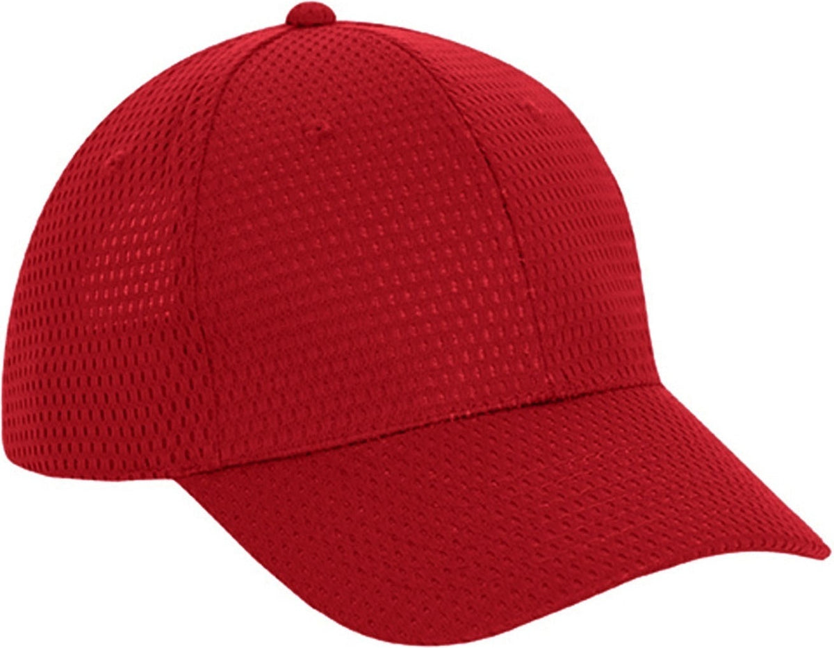 Cobra Cap Pam 6 Panel Pro Athletic Mesh - Red