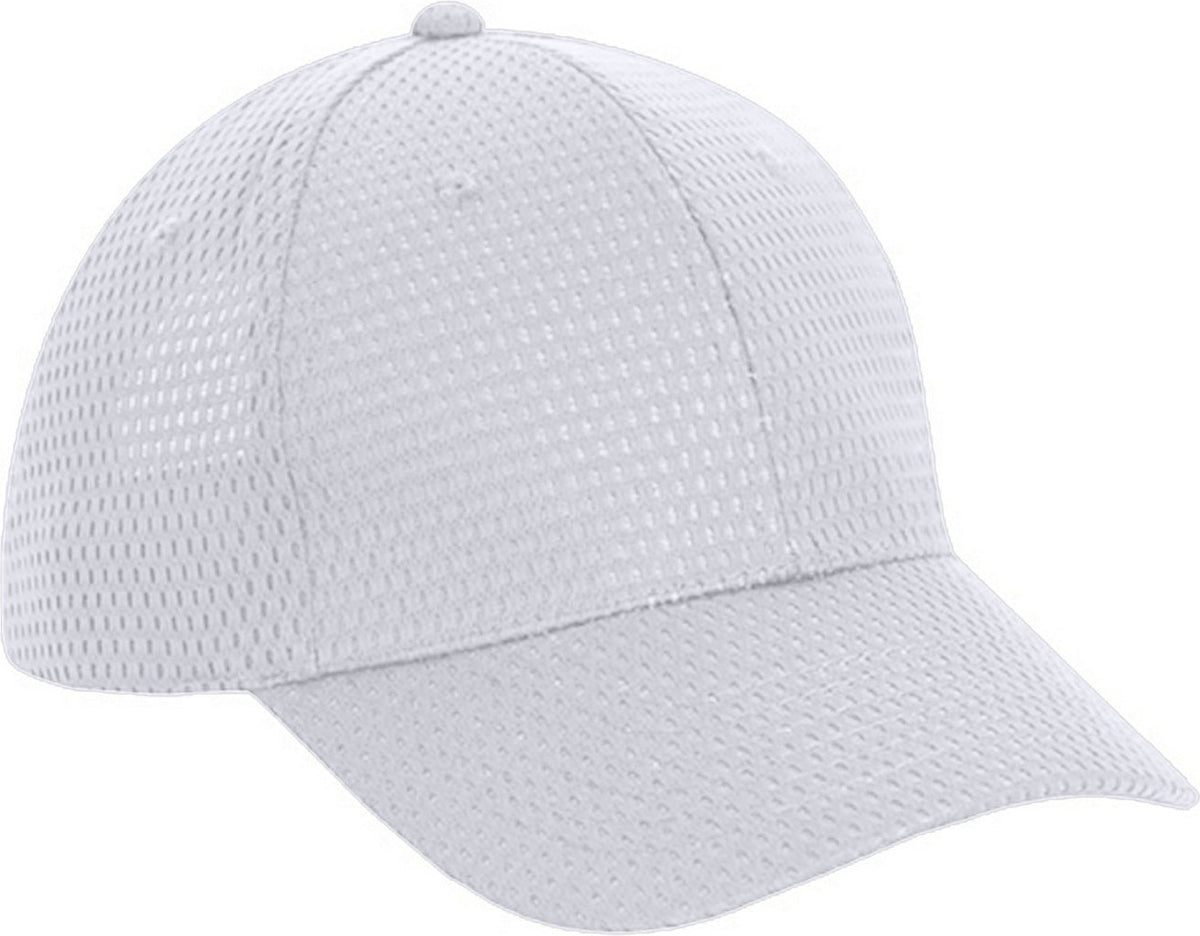Cobra Cap Pam 6 Panel Pro Athletic Mesh - White