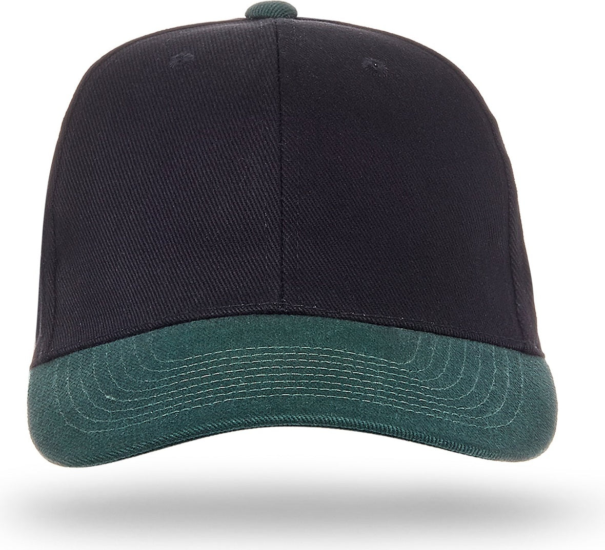 Cobra Cap Pbv 6 Panel Heavy Brushed - Black Dark Green - Blackdarkgreen