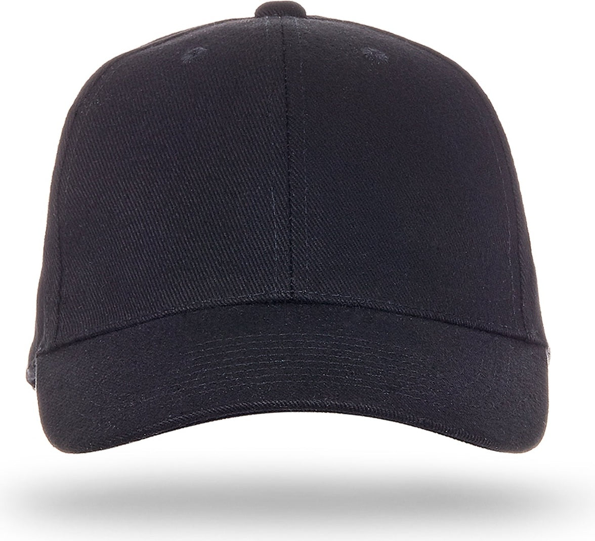 Cobra Cap Pbv 6 Panel Heavy Brushed - Black
