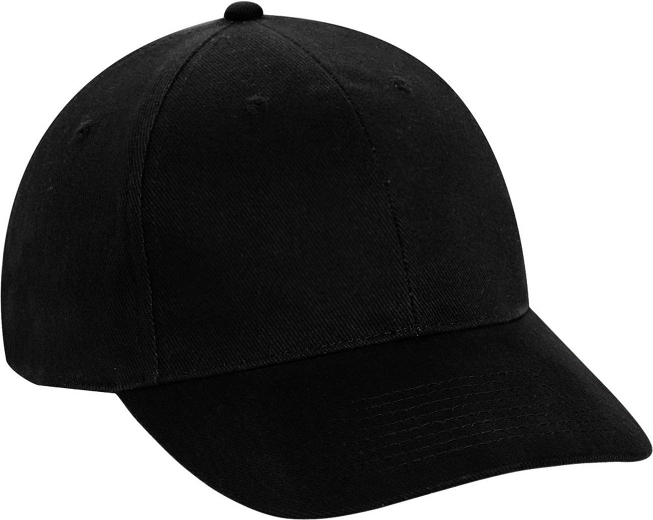Cobra Cap Pbv 6 Panel Heavy Brushed - Black