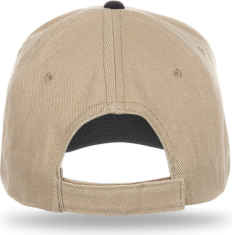 Cobra Cap Pbv 6 Panel Heavy Brushed - Khaki Black - Khakiblack