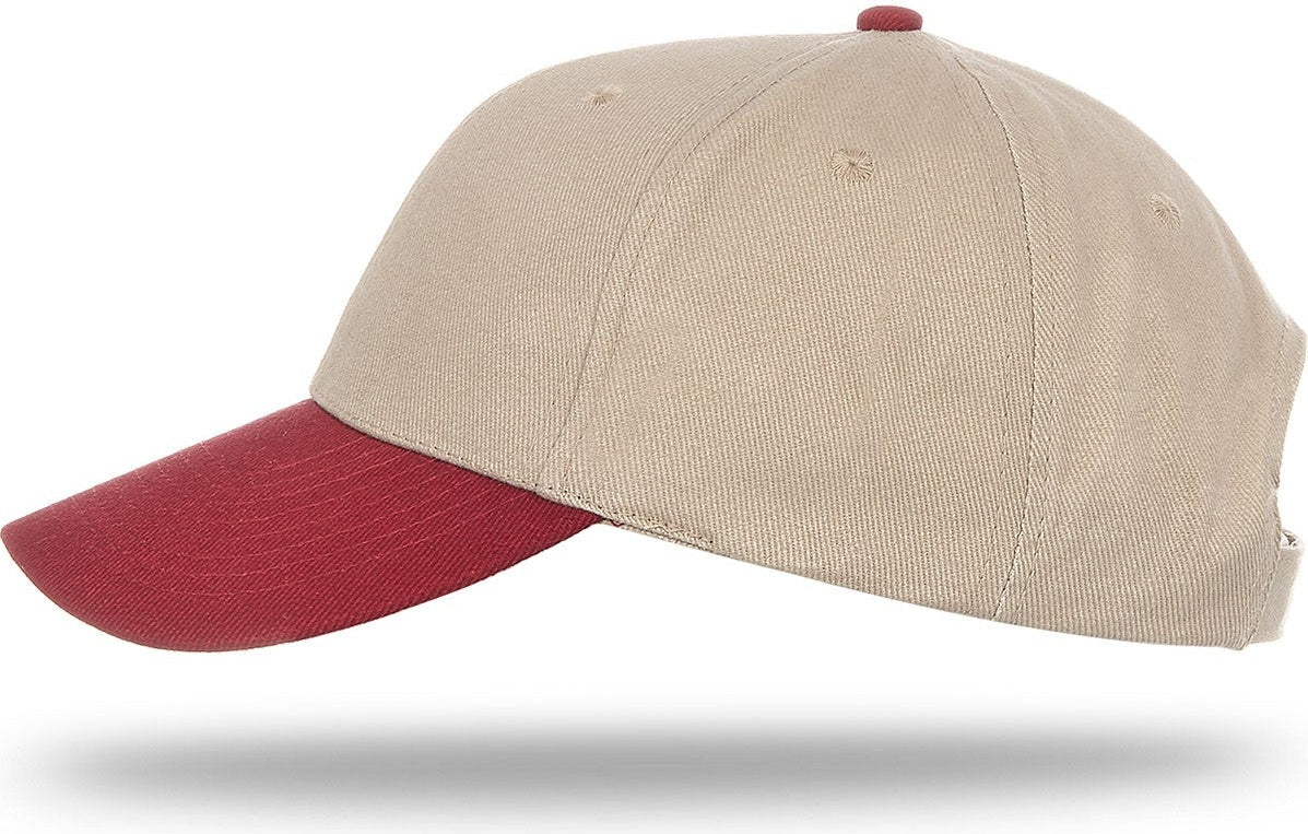 Cobra Cap Pbv 6 Panel Heavy Brushed - Khaki Maroon