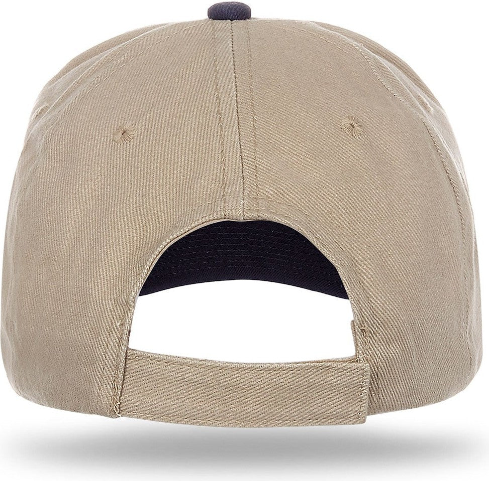 Cobra Cap Pbv 6 Panel Heavy Brushed - Khaki Navy