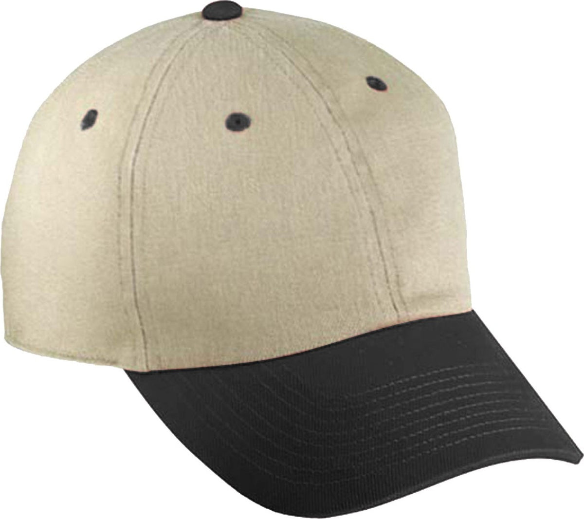 Cobra Cap Pbv-r 6 Panel Heavy Brushed Relaxed - Khaki Black
