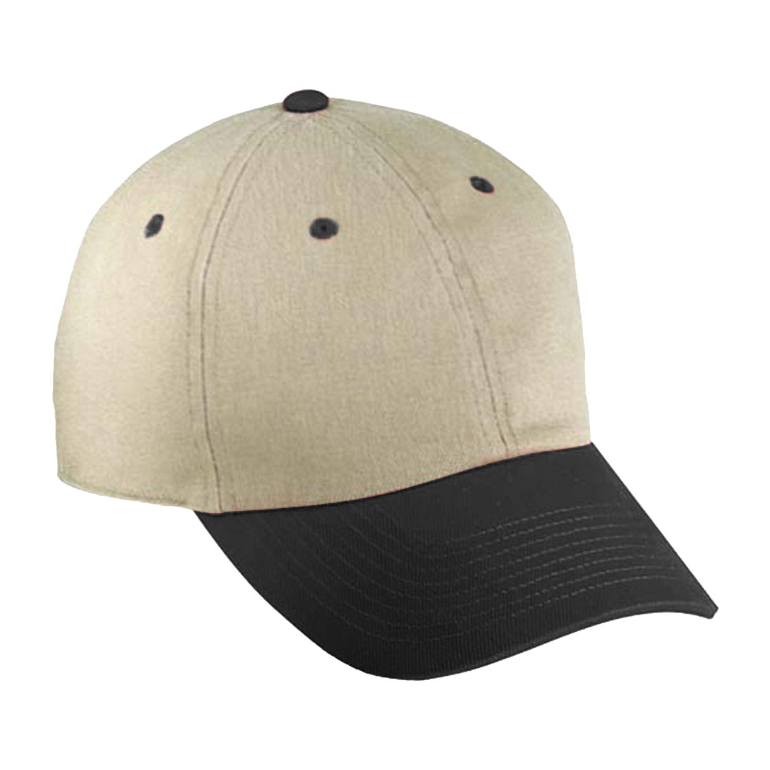 Cobra Cap Pbv-r 6 Panel Heavy Brushed Relaxed - Khaki Black