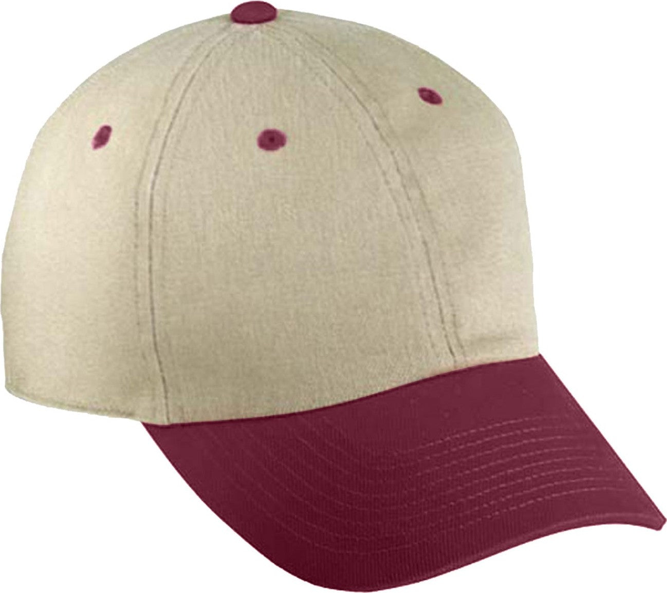 Cobra Cap Pbv-r 6 Panel Heavy Brushed Relaxed - Khaki Maroon