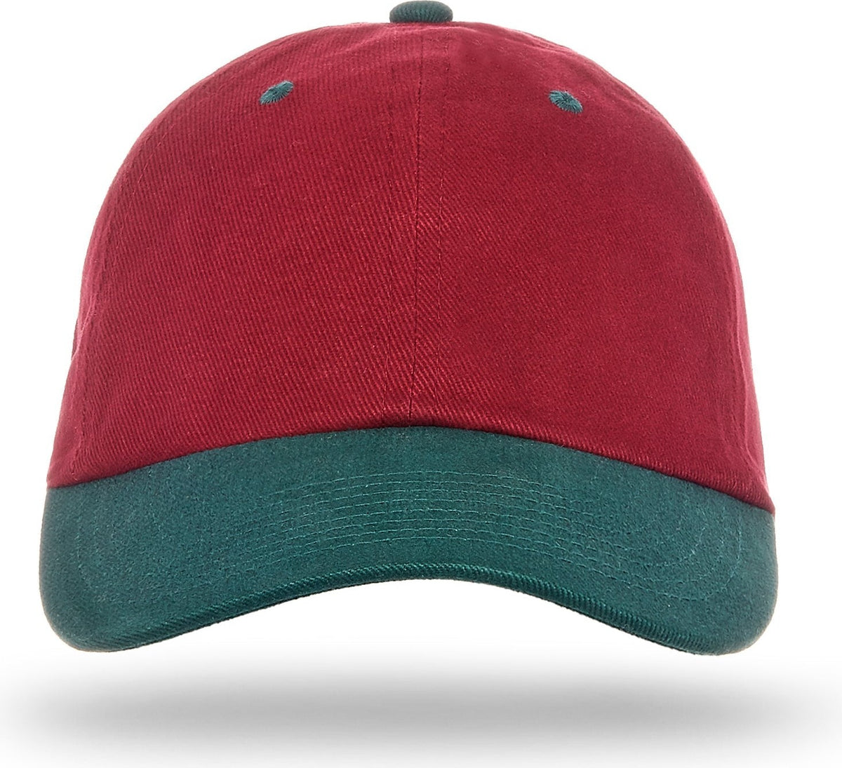 Cobra Cap Pbv-r 6 Panel Heavy Brushed Relaxed - Maroon Dark Green