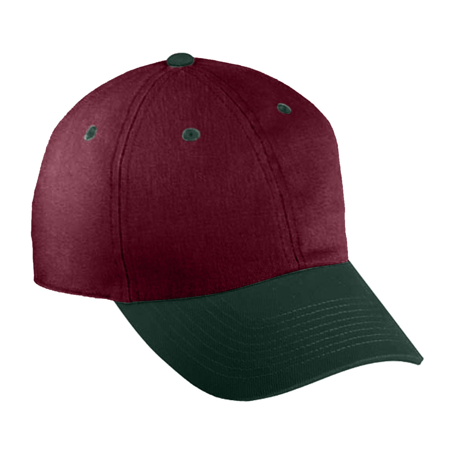 Cobra Cap Pbv-r 6 Panel Heavy Brushed Relaxed - Maroon Dark Green